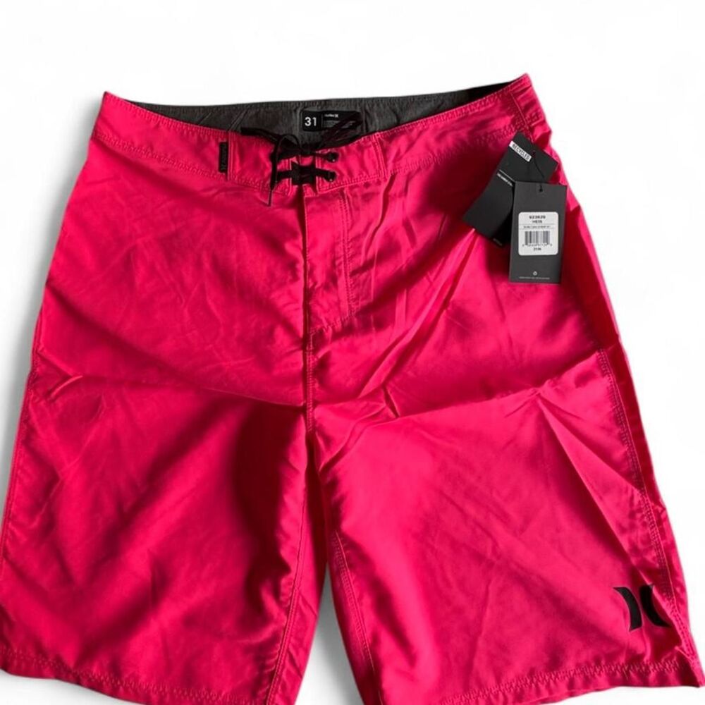 Hurley Men's Pink and Red Shorts